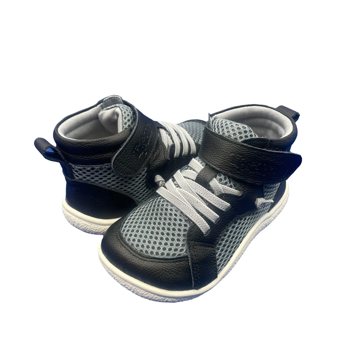 Tipsietoes Spring Autumn Genuine Leather Boots For Girls Boys Kid Barefoot Sneaker Leather Linning Light Weight Elastic Strape