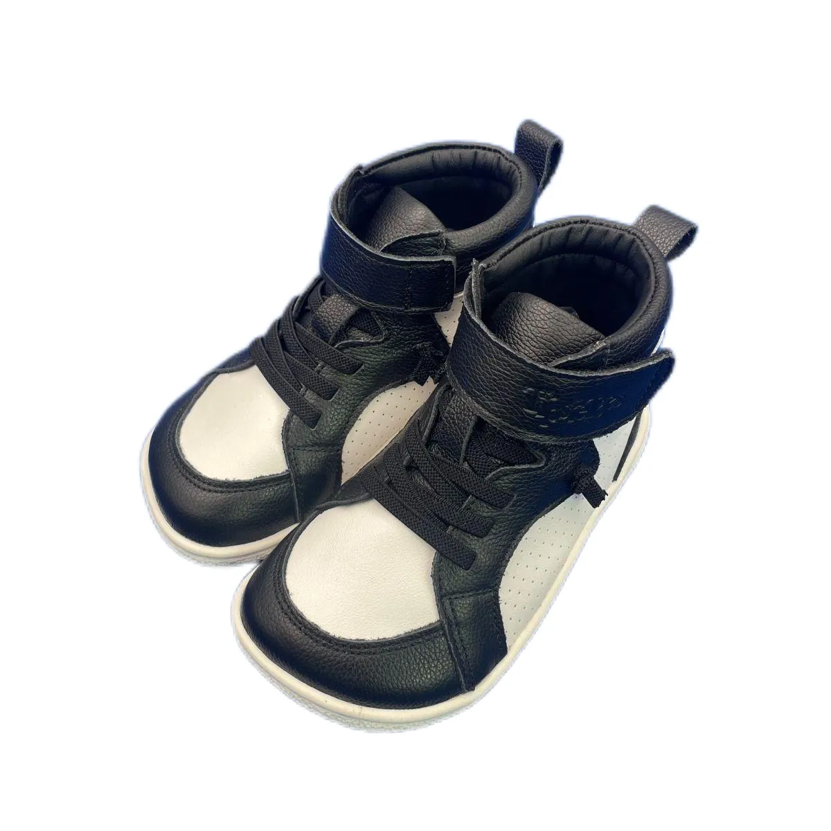 Tipsietoes Spring Autumn Genuine Leather Boots For Girls Boys Kid Barefoot Sneaker Leather Linning Light Weight Elastic Strape