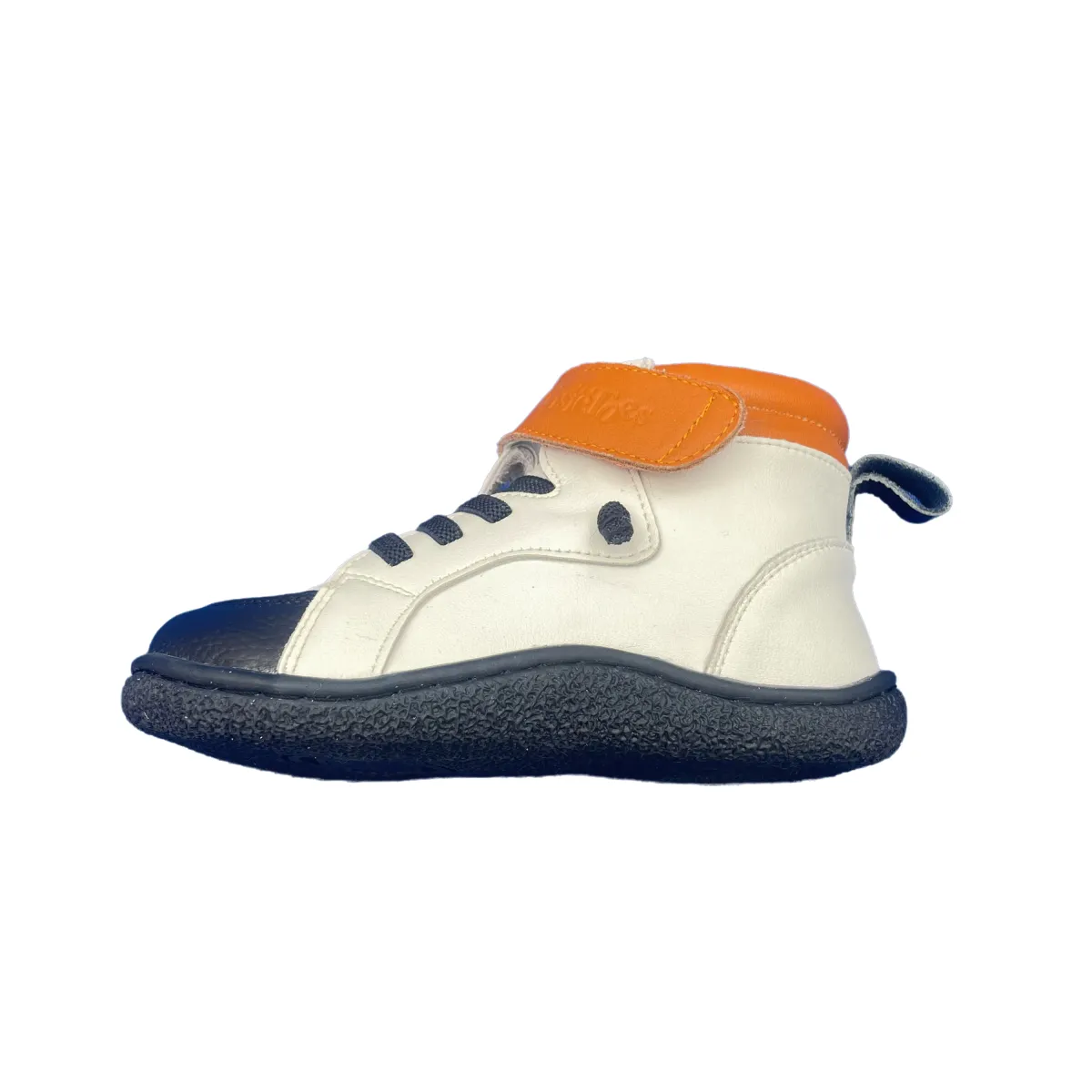 Tipsietoes Spring Autumn Genuine Leather Boots For Girls Boys Kid Barefoot Sneaker Leather Linning Light Weight Elastic Strape