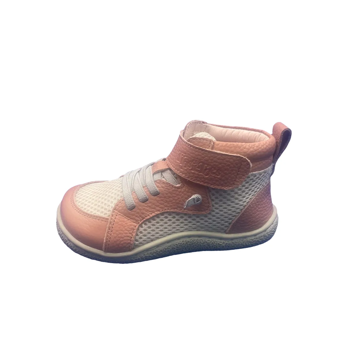 Tipsietoes Spring Autumn Genuine Leather Boots For Girls Boys Kid Barefoot Sneaker Leather Linning Light Weight Elastic Strape