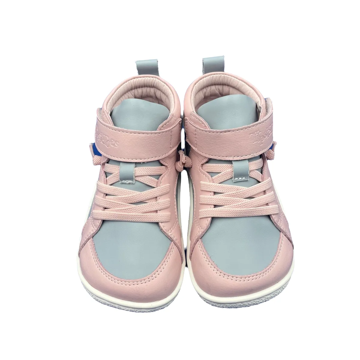 Tipsietoes Spring Autumn Genuine Leather Boots For Girls Boys Kid Barefoot Sneaker Leather Linning Light Weight Elastic Strape