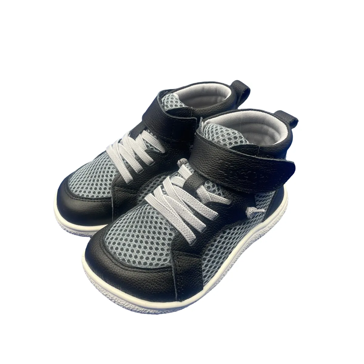 Tipsietoes Spring Autumn Genuine Leather Boots For Girls Boys Kid Barefoot Sneaker Leather Linning Light Weight Elastic Strape