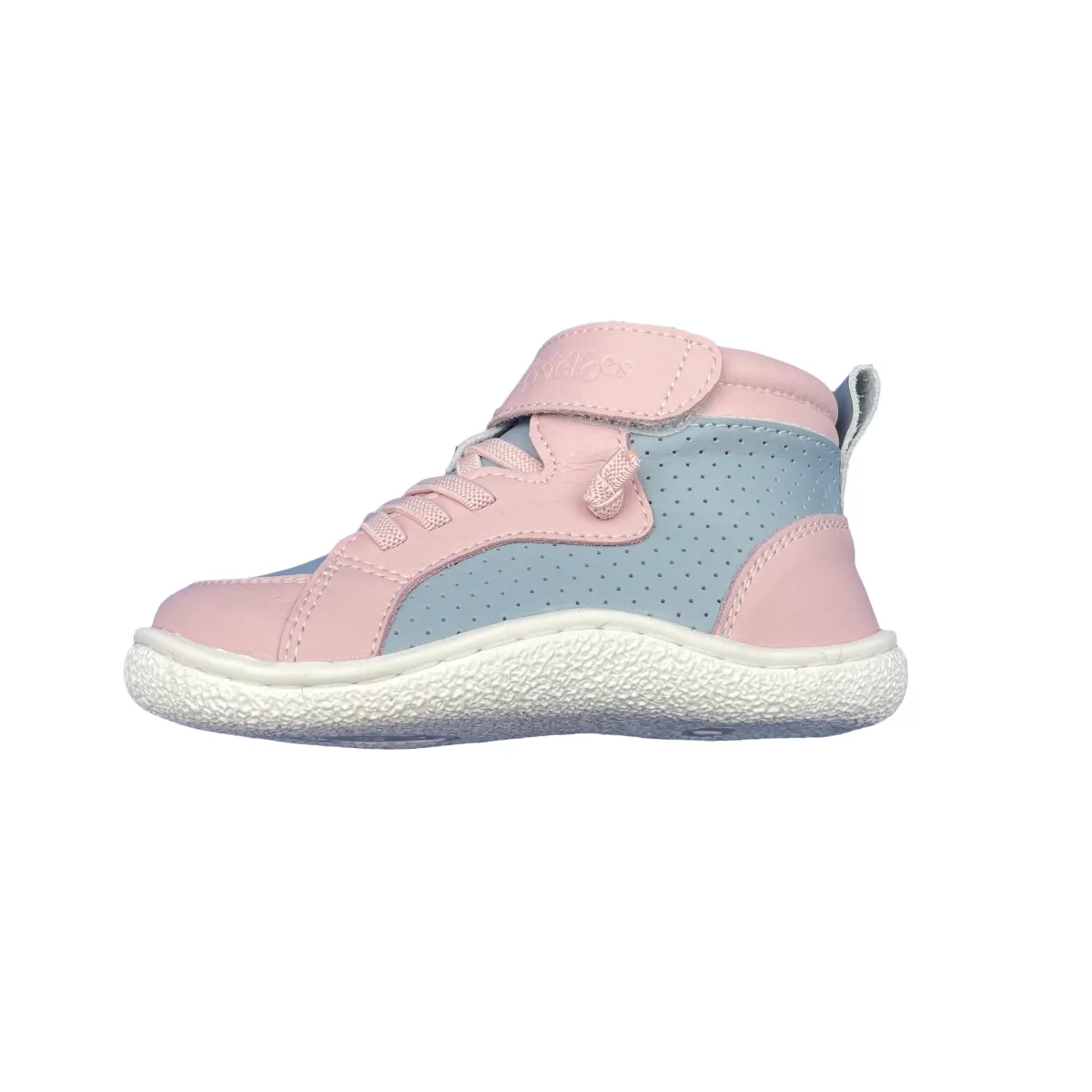 Tipsietoes Spring Autumn Genuine Leather Boots For Girls Boys Kid Barefoot Sneaker Leather Linning Light Weight Elastic Strape