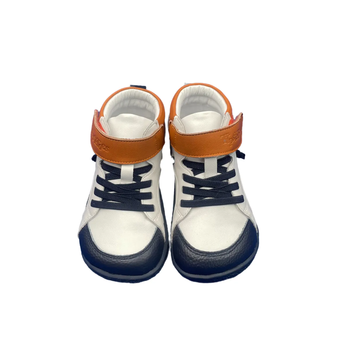 Tipsietoes Spring Autumn Genuine Leather Boots For Girls Boys Kid Barefoot Sneaker Leather Linning Light Weight Elastic Strape