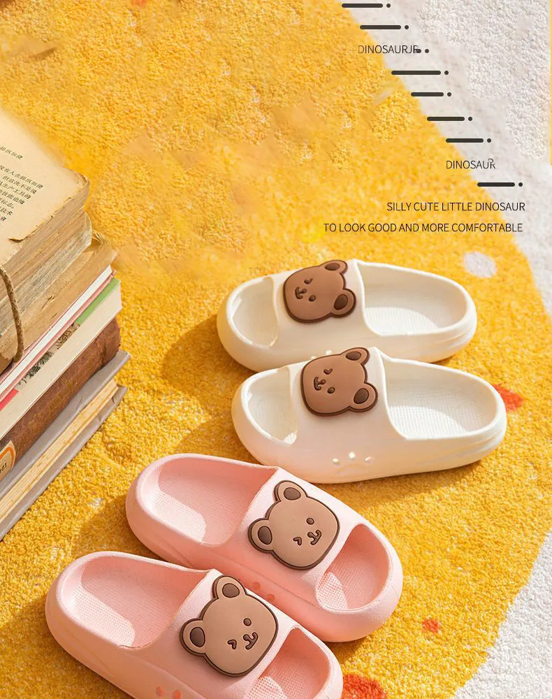 EVA Children's Slippers Cute Cartoon Boys and Girls' Toddler Bean Shoes Medium and Large Kids' Parent-Child Summer Sandals