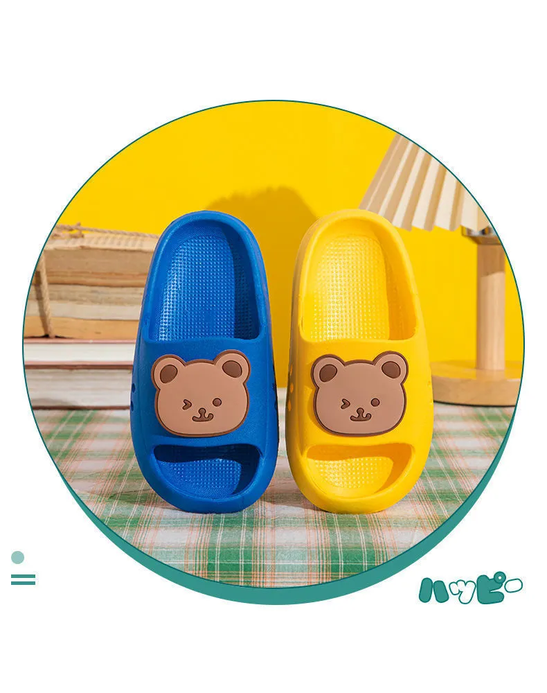 EVA Children's Slippers Cute Cartoon Boys and Girls' Toddler Bean Shoes Medium and Large Kids' Parent-Child Summer Sandals