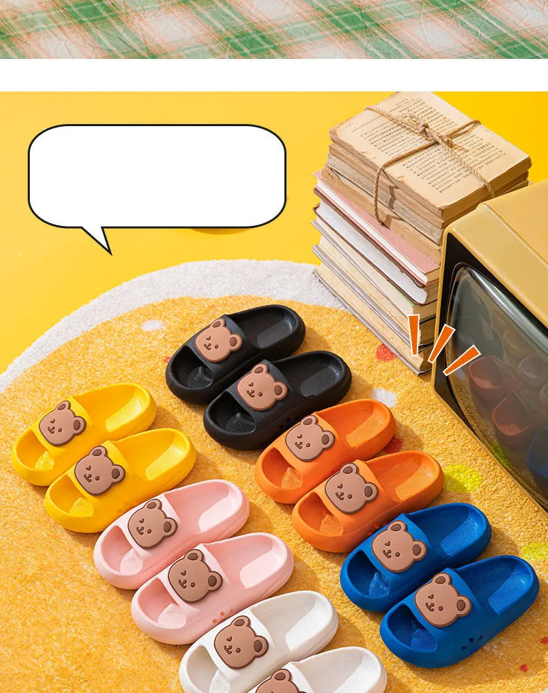 EVA Children's Slippers Cute Cartoon Boys and Girls' Toddler Bean Shoes Medium and Large Kids' Parent-Child Summer Sandals