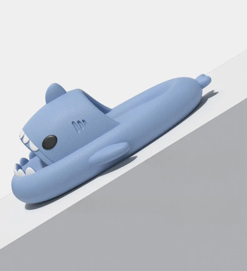 Kids Shark Slippers Soft Sole Indoor Outdoor EVA Non-slip Slippers Fashion Children New Cute Cartoon Boys Girls Beach Slides