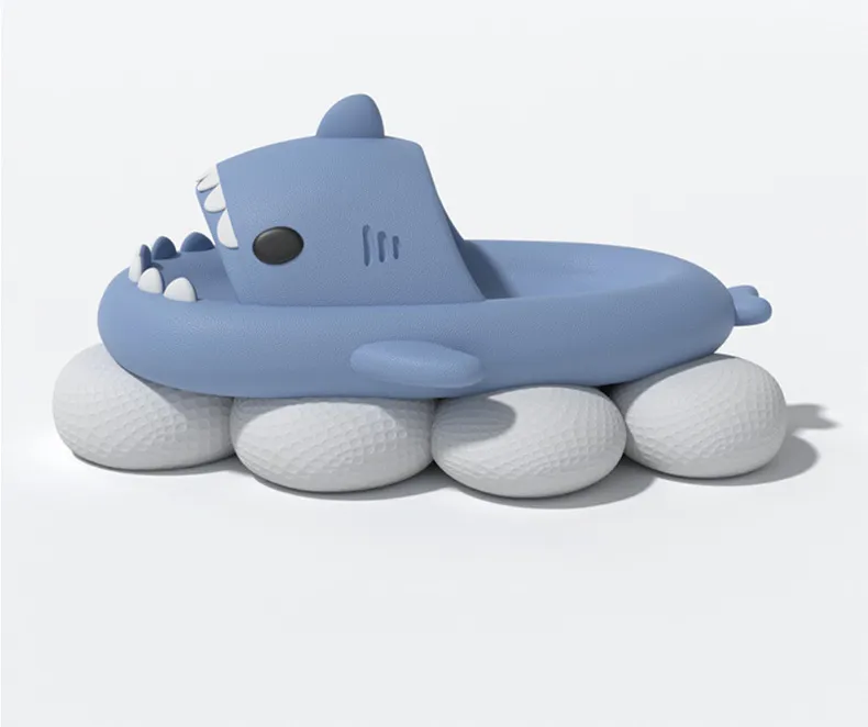 Kids Shark Slippers Soft Sole Indoor Outdoor EVA Non-slip Slippers Fashion Children New Cute Cartoon Boys Girls Beach Slides