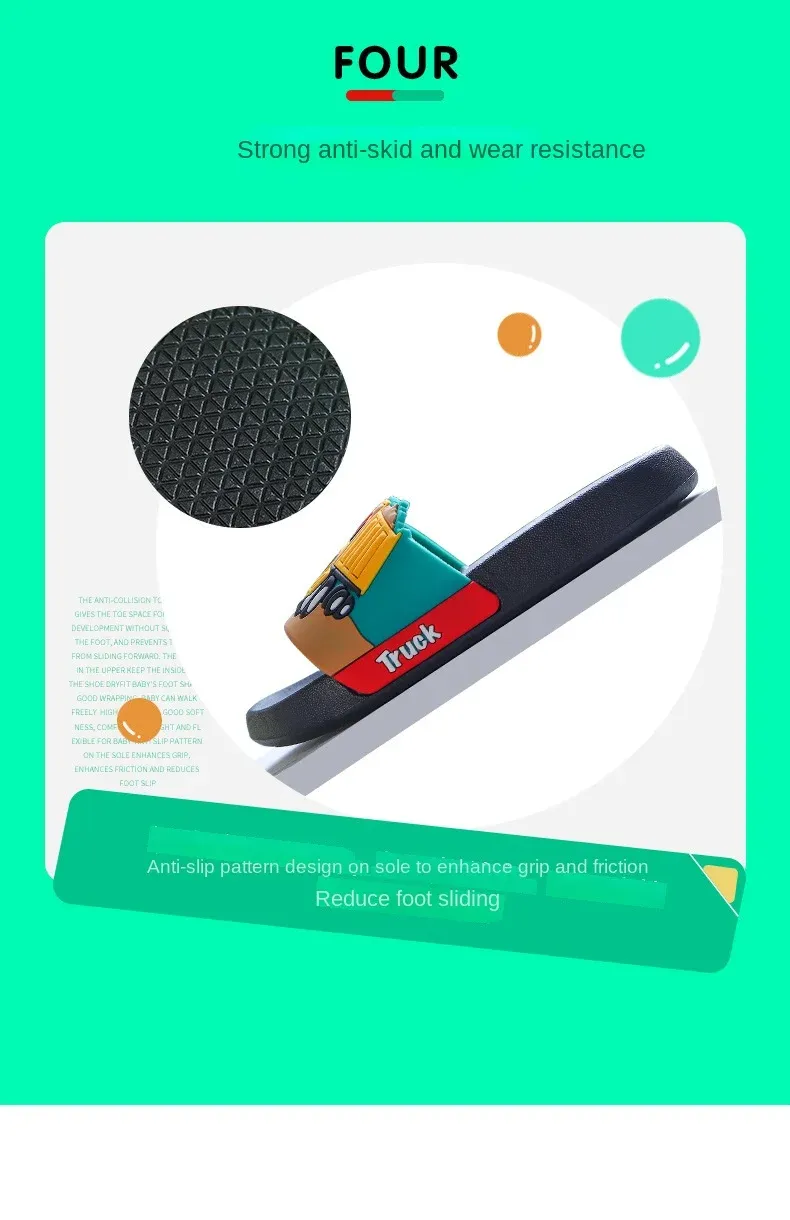 New2024 summer children slippers Kids shoes Cartoon slippers Soft soled anti-skid sandals kids shoes zapatos niña chausson