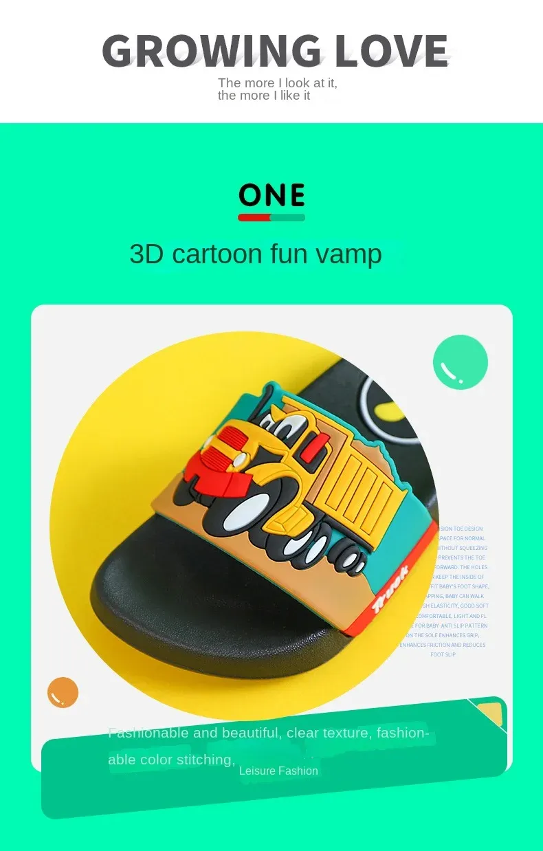 New2024 summer children slippers Kids shoes Cartoon slippers Soft soled anti-skid sandals kids shoes zapatos niña chausson