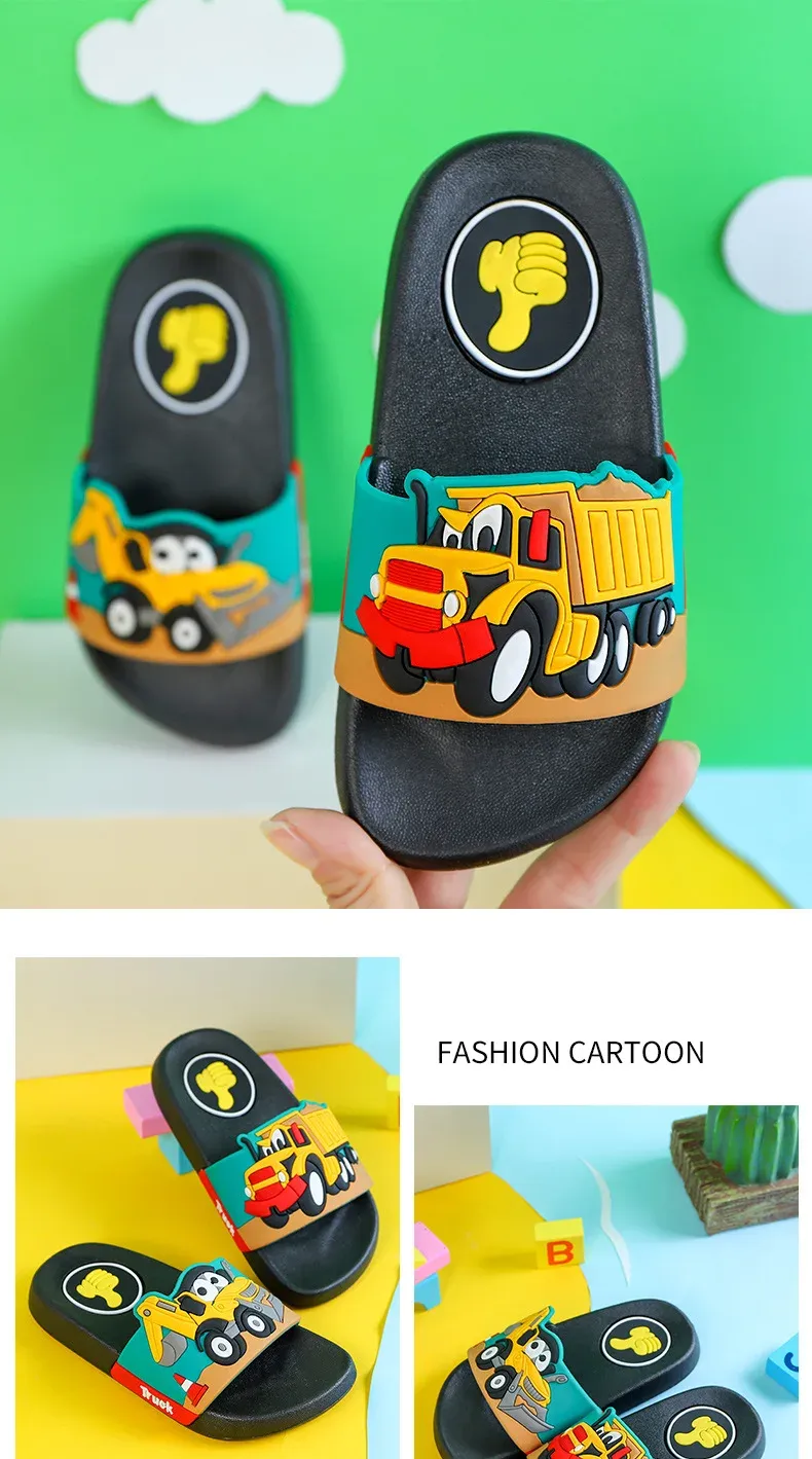 New2024 summer children slippers Kids shoes Cartoon slippers Soft soled anti-skid sandals kids shoes zapatos niña chausson