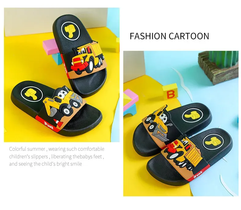 New2024 summer children slippers Kids shoes Cartoon slippers Soft soled anti-skid sandals kids shoes zapatos niña chausson