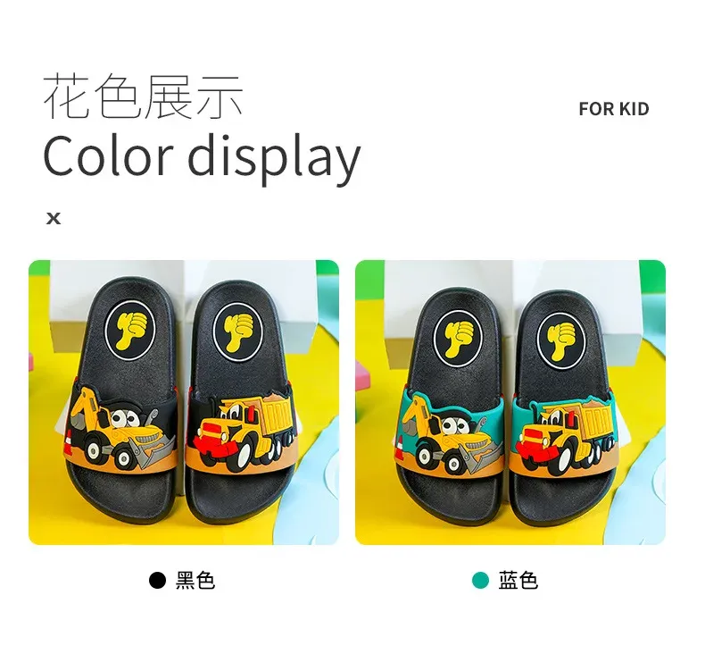 New2024 summer children slippers Kids shoes Cartoon slippers Soft soled anti-skid sandals kids shoes zapatos niña chausson