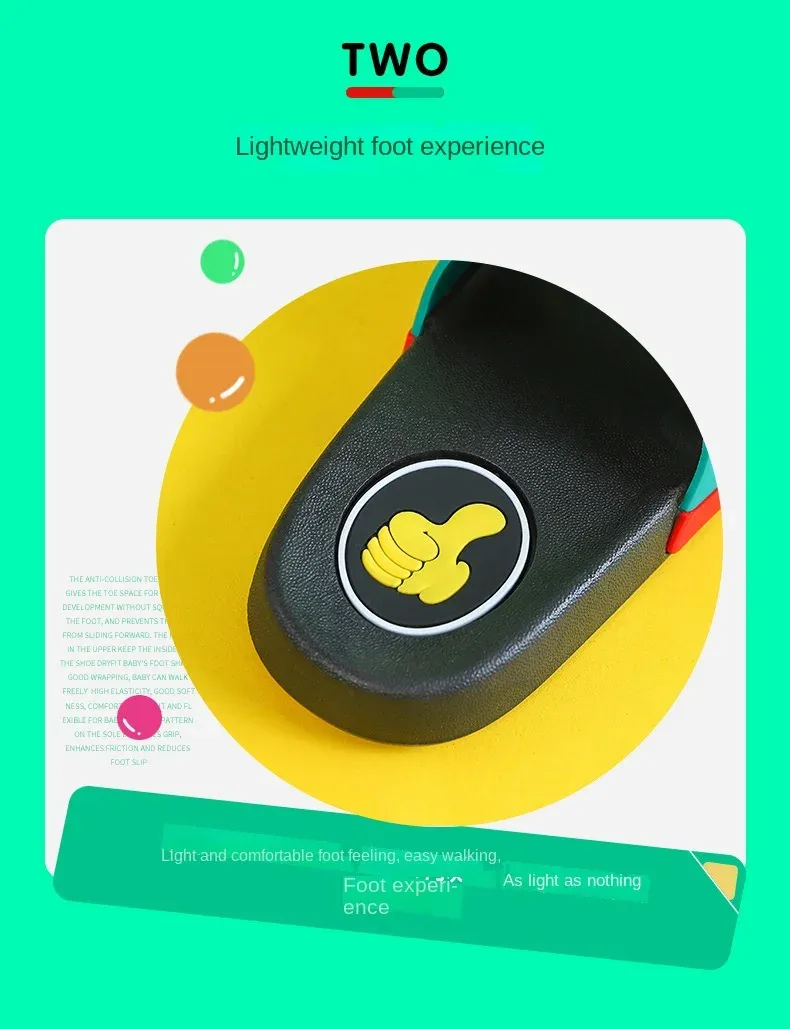 New2024 summer children slippers Kids shoes Cartoon slippers Soft soled anti-skid sandals kids shoes zapatos niña chausson