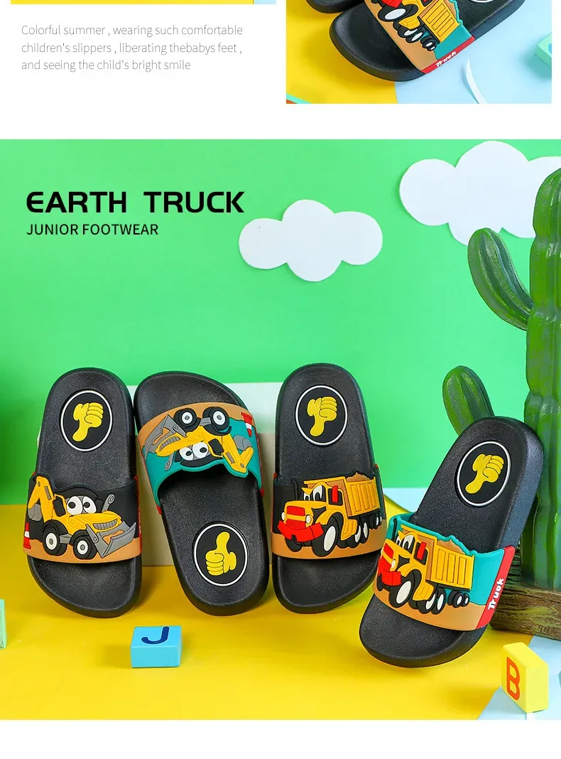 New2024 summer children slippers Kids shoes Cartoon slippers Soft soled anti-skid sandals kids shoes zapatos niña chausson