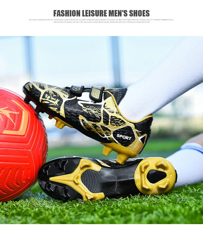 Kids Soccer Shoes FG/TF Football Boots Professional Cleats Grass Training Sport Footwear Boys Outdoor Futsal Soocer Boots 28-38