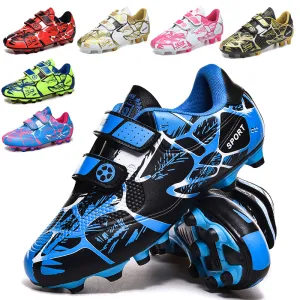 Kids Soccer Shoes - Football Boots for Outdoor Sports & Training
