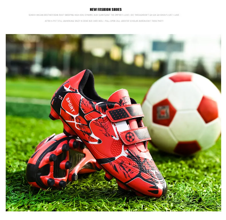 Kids Soccer Shoes FG/TF Football Boots Professional Cleats Grass Training Sport Footwear Boys Outdoor Futsal Soocer Boots 28-38