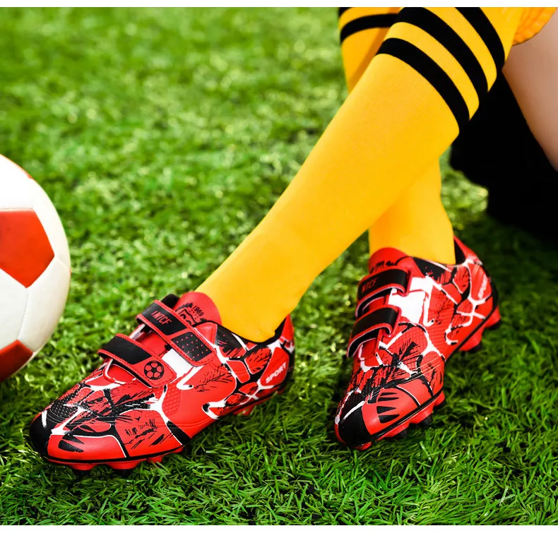 Kids Soccer Shoes FG/TF Football Boots Professional Cleats Grass Training Sport Footwear Boys Outdoor Futsal Soocer Boots 28-38