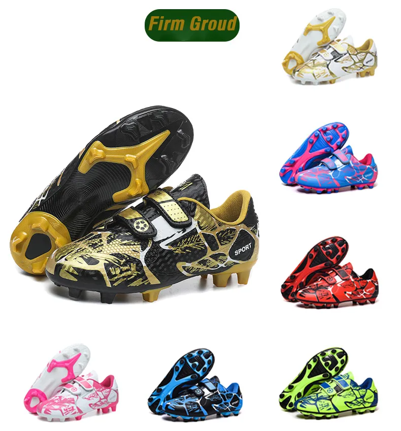 Kids Soccer Shoes FG/TF Football Boots Professional Cleats Grass Training Sport Footwear Boys Outdoor Futsal Soocer Boots 28-38