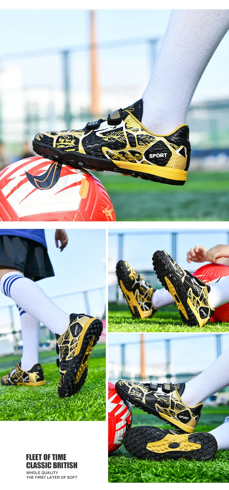 Kids Soccer Shoes FG/TF Football Boots Professional Cleats Grass Training Sport Footwear Boys Outdoor Futsal Soocer Boots 28-38