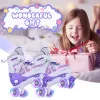 Kids Roller Skates - Adjustable Light Up Skates for Girls & Boys