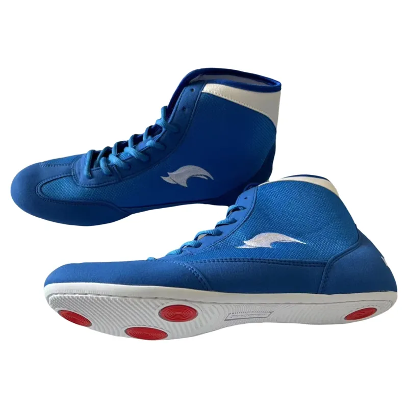 Kids School Wrestling Shoes Boys Girls Boxing Shoes Fitness Sneakers High Top Wrestling Training Shoes Boots Anti