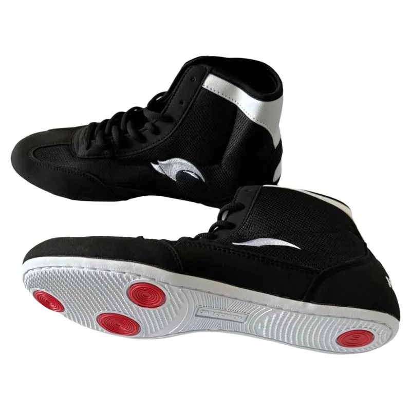 Kids School Wrestling Shoes Boys Girls Boxing Shoes Fitness Sneakers High Top Wrestling Training Shoes Boots Anti