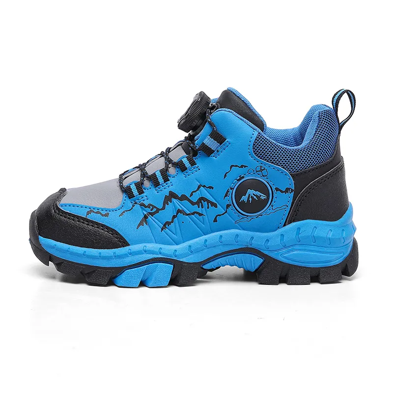 New Autumn Winter Hiking Shoes for Kids Non-Slip Outdoor Shoes Children Warm Mountaineering Trekking Climbing Sports Shoes Boys