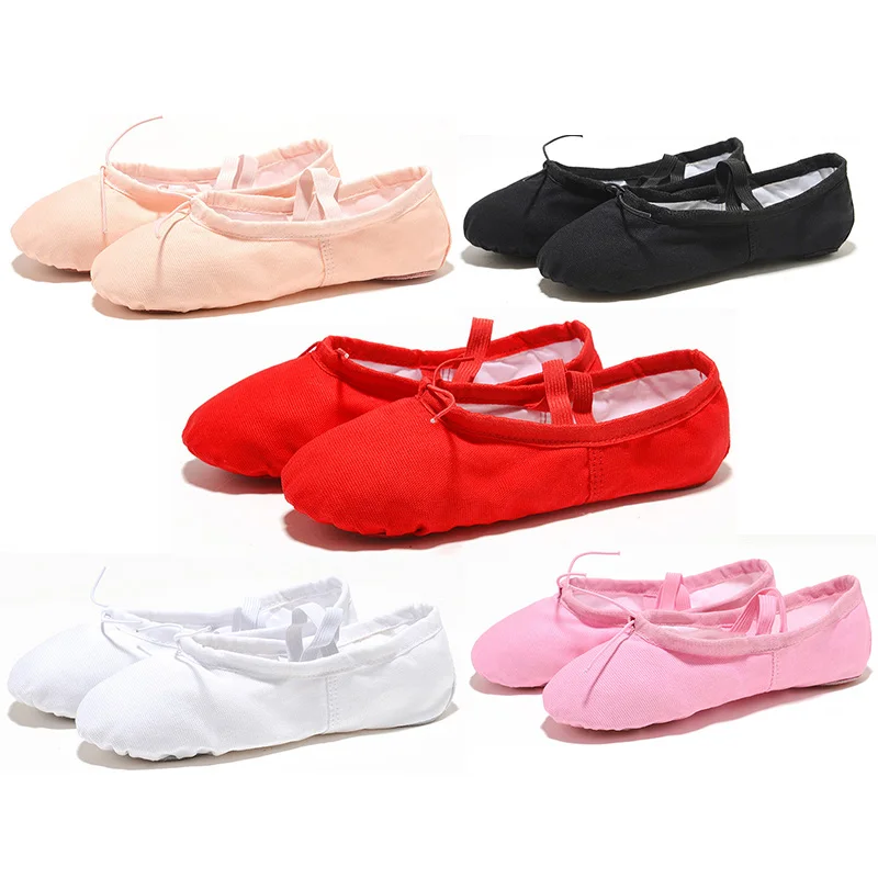 Soft Ballet Shoes – Canvas Dance Slippers for Women & Men