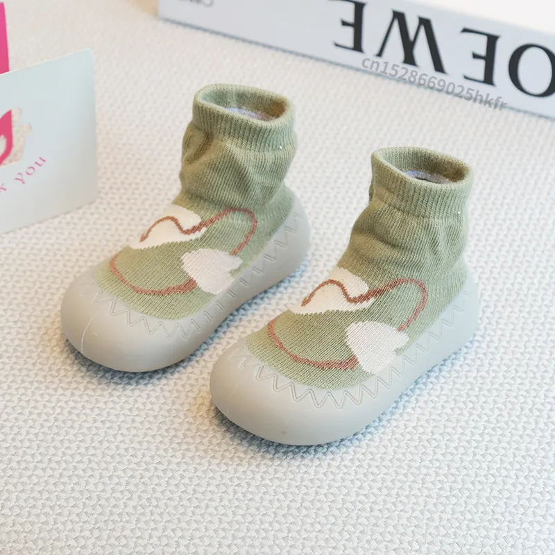 Baby Socks Shoes Infant Cute Cartoon Kids Boy Shoes Soft Rubber Sole Child Floor Sneaker BeBe Booties Toddler Girls First Walker