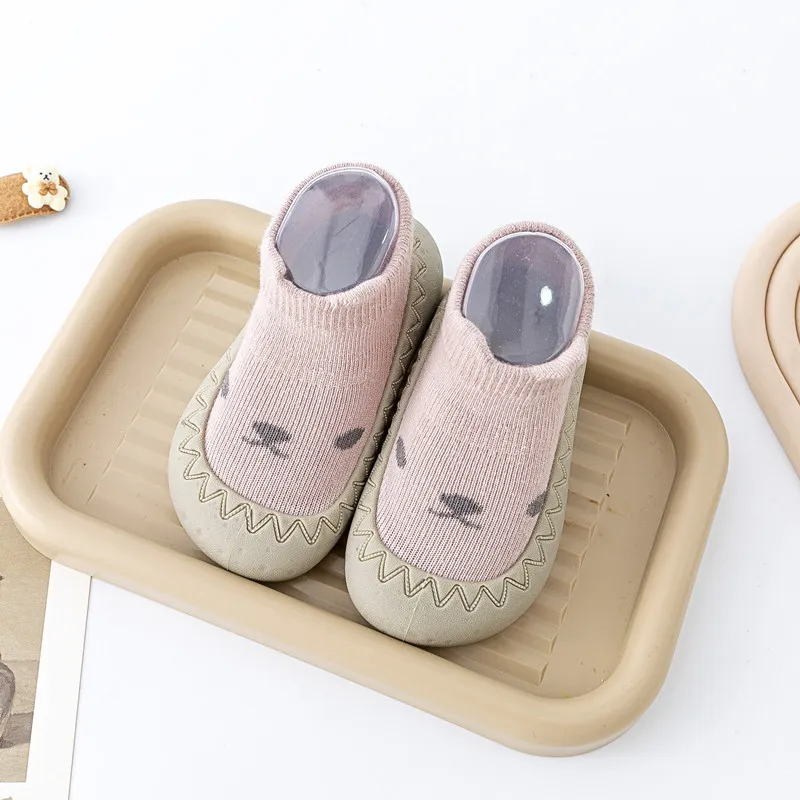 Baby Socks Shoes Infant Cute Cartoon Kids Boy Shoes Soft Rubber Sole Child Floor Sneaker BeBe Booties Toddler Girls First Walker
