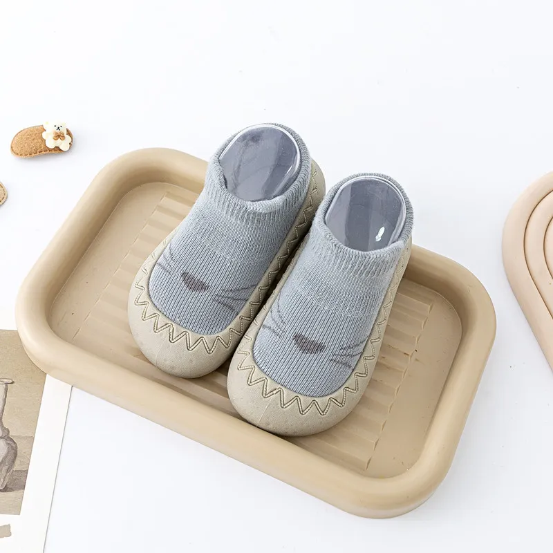 Baby Socks Shoes Infant Cute Cartoon Kids Boy Shoes Soft Rubber Sole Child Floor Sneaker BeBe Booties Toddler Girls First Walker