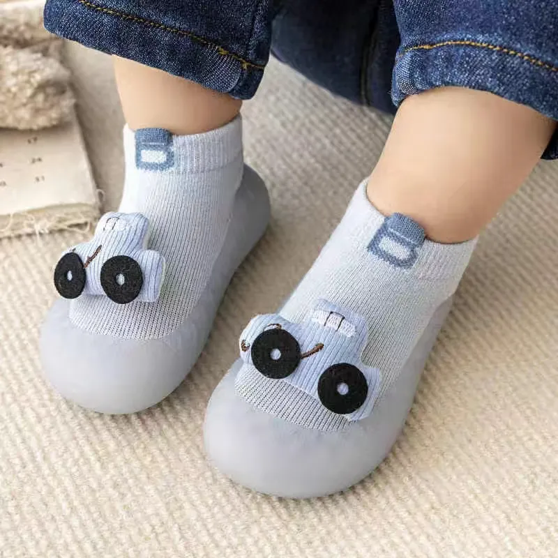Infant Toddler Spring Summer Soft Sole Sock Shoes Cute Animals Unisex Baby Non-Slip Floor Socks Kids 0-3T Lightweight Prewalker