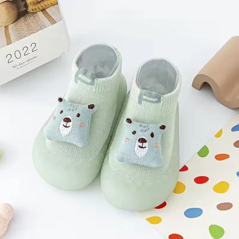 Infant Toddler Spring Summer Soft Sole Sock Shoes Cute Animals Unisex Baby Non-Slip Floor Socks Kids 0-3T Lightweight Prewalker