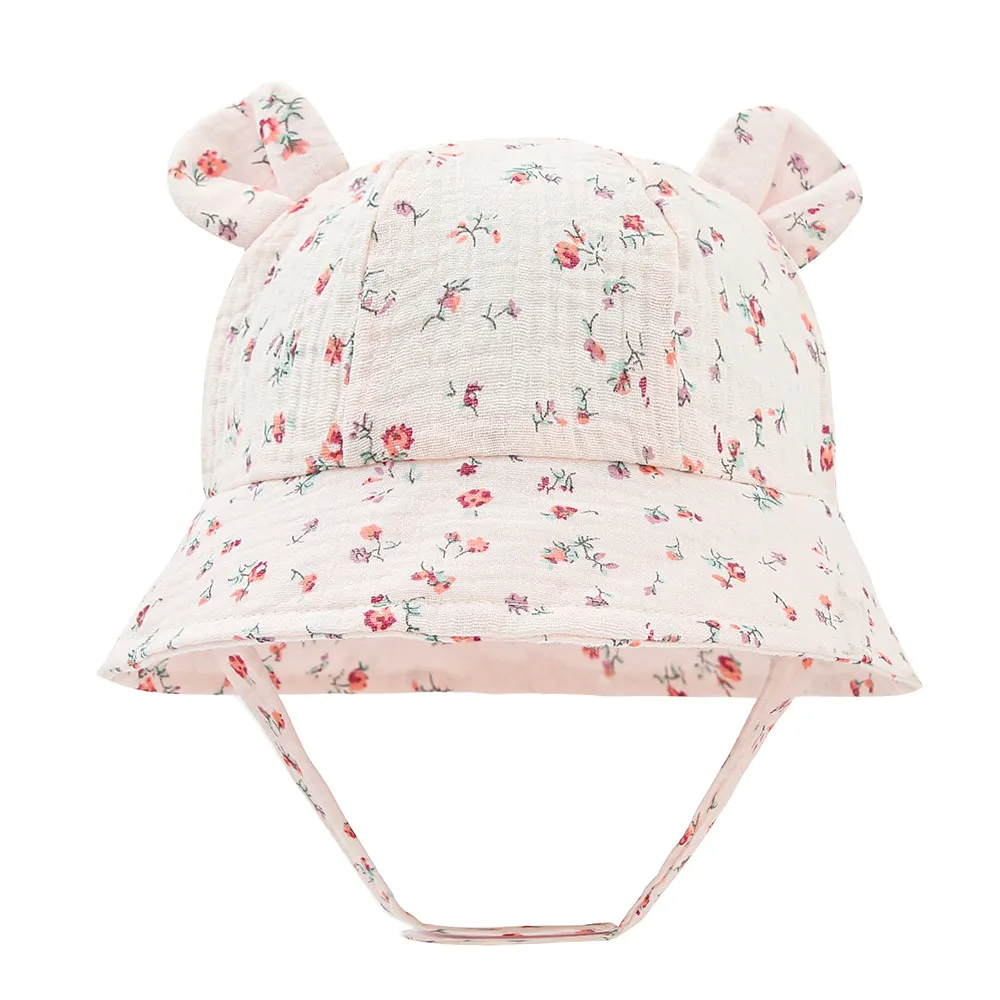 Baby Sun Hat – Muslin Cotton Infant Cap for Summer