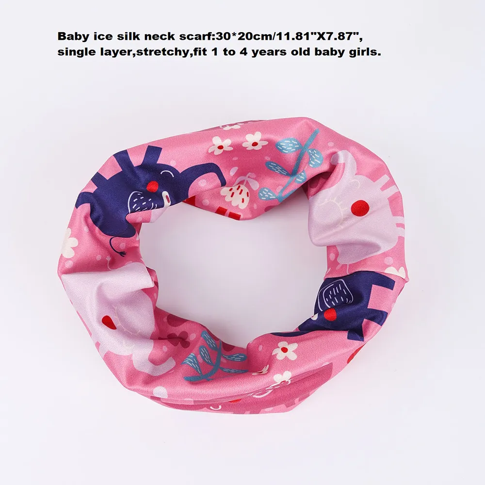 1-4 years Summer Autumn Child Neck Gaiter Ice Silk Baby Scarf Outdoor Girl Scarf Kids Collar Children Scarf Boy Neckerchief
