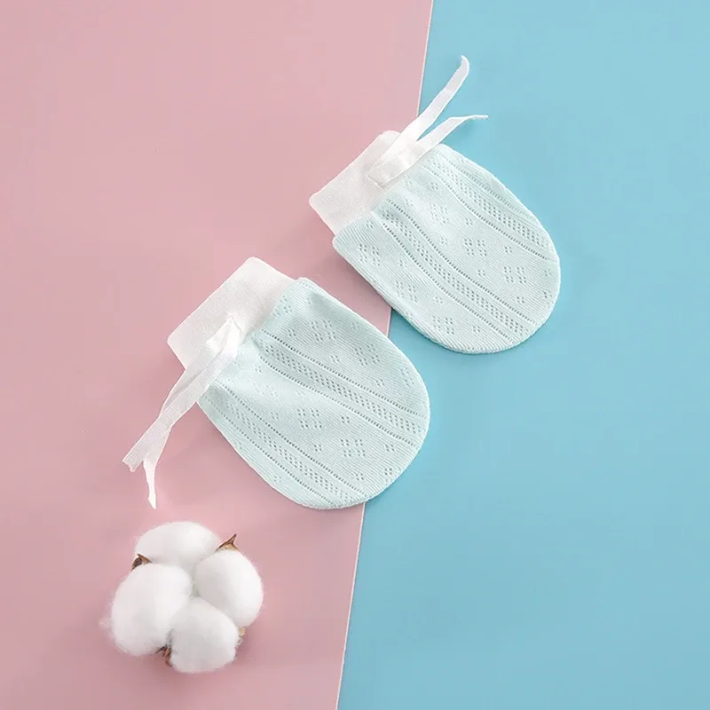 2PCS Baby Gloves for Newborns Cotton 0-12 Months Infant Anti Scratching Kids Mittens Face Protection Hand Glove Baby Accessories