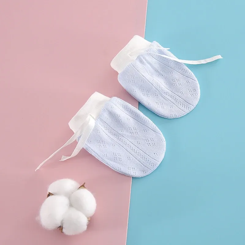 2PCS Baby Gloves for Newborns Cotton 0-12 Months Infant Anti Scratching Kids Mittens Face Protection Hand Glove Baby Accessories