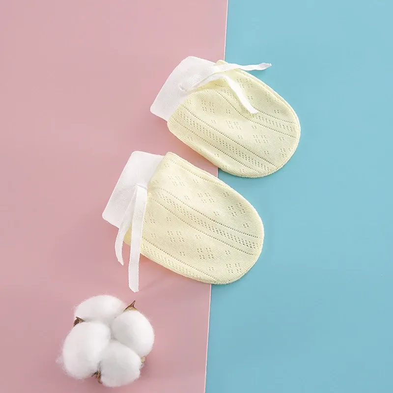 2PCS Baby Gloves for Newborns Cotton 0-12 Months Infant Anti Scratching Kids Mittens Face Protection Hand Glove Baby Accessories