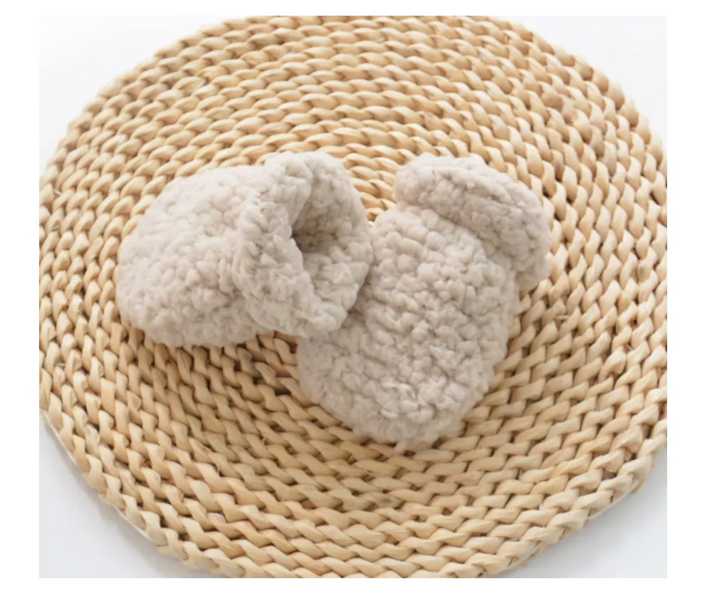 Autumn Winter Thickened Warm Kids Newborn Gloves Mittens Solid Color European Style Anti-scratch Face Gloves for Baby Boy Girls