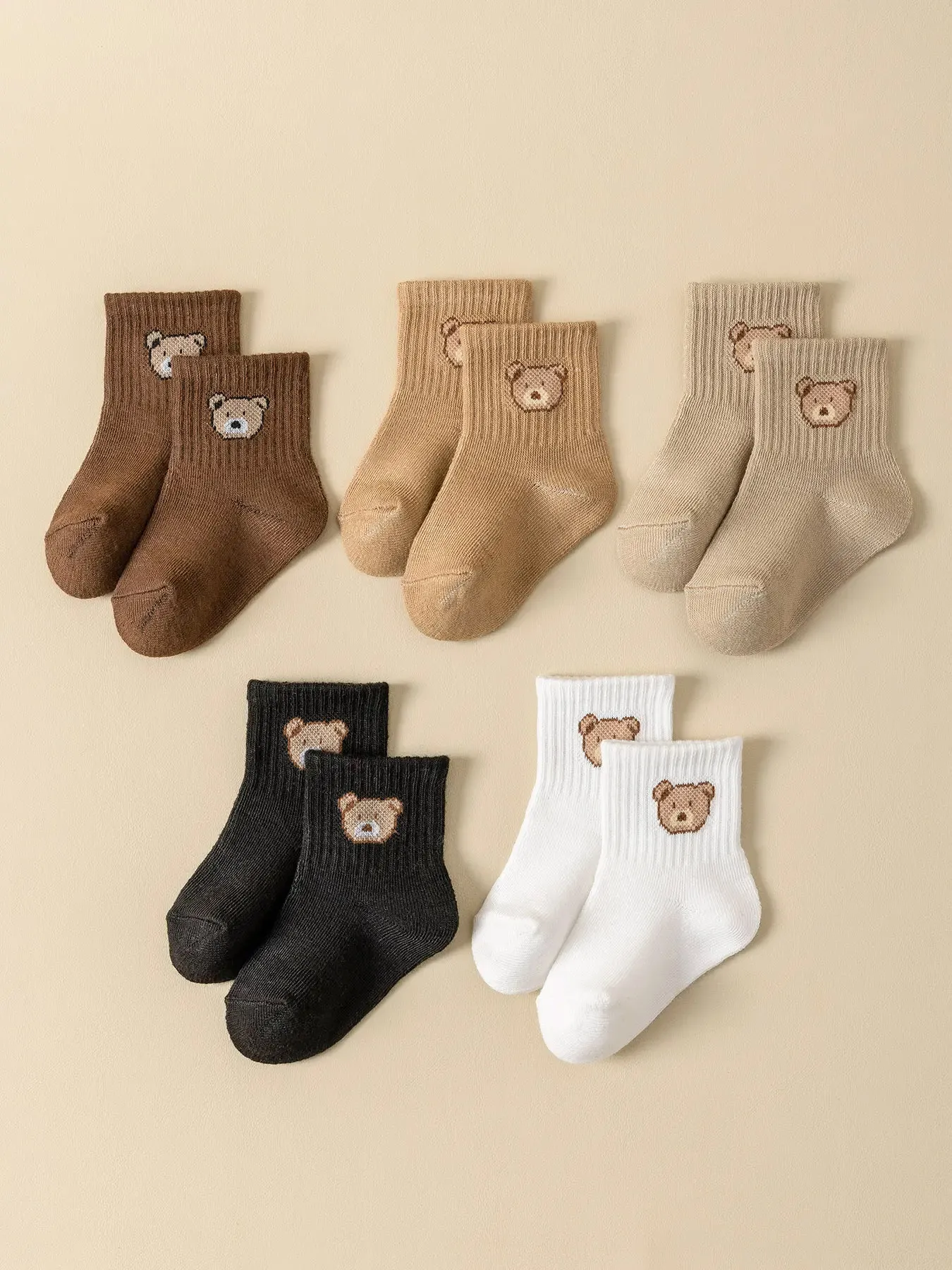 15 Pairs Unisex Baby Socks Mid-Calf Cute Cartoon Short Socks Breathable Comfortable Infant Footwear for Boys And Girls