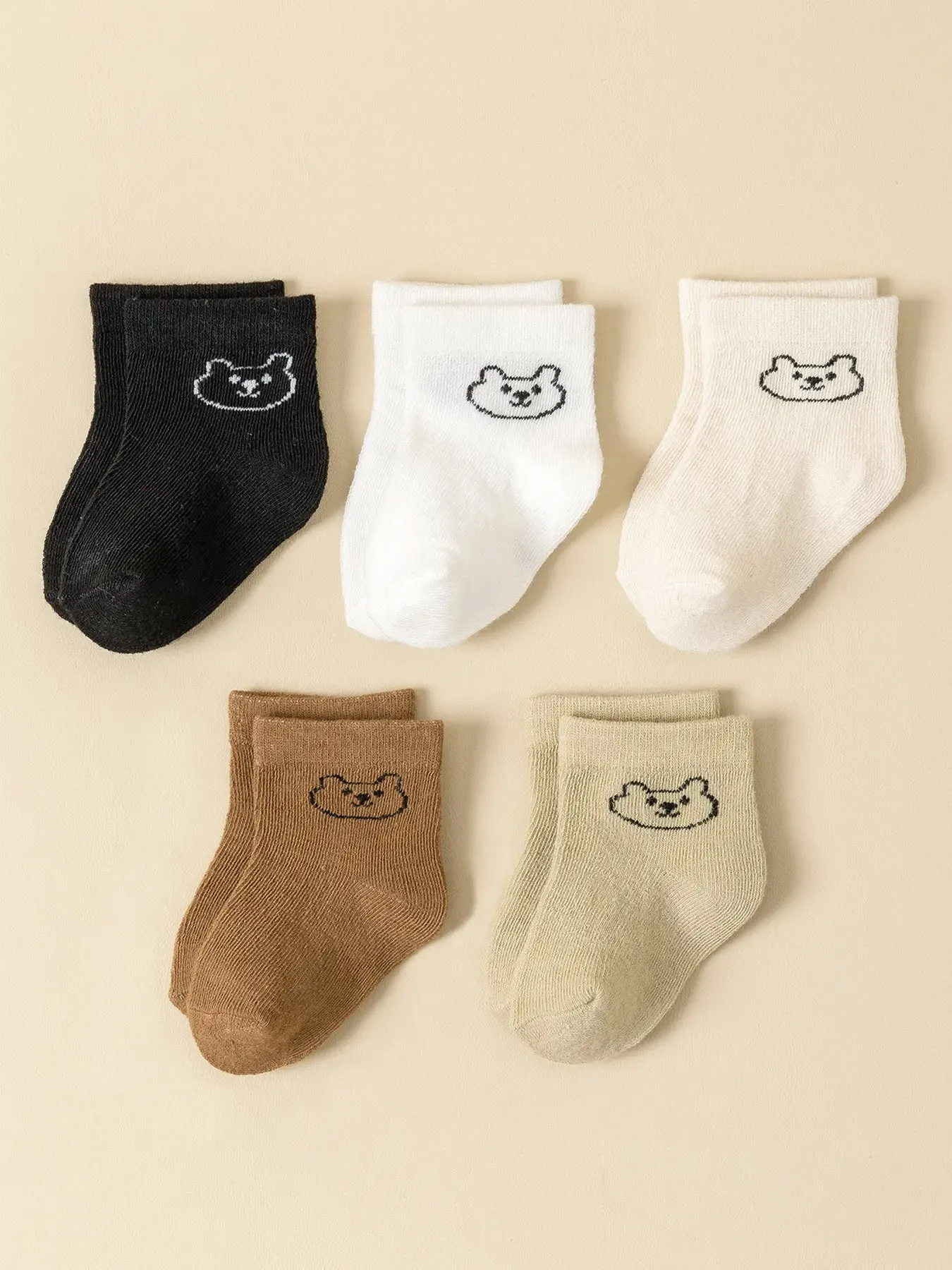 15 Pairs Unisex Baby Socks Mid-Calf Cute Cartoon Short Socks Breathable Comfortable Infant Footwear for Boys And Girls