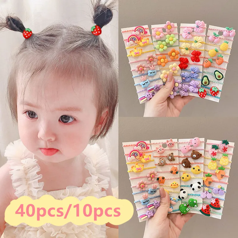 Cute Floral Hair Bands for Baby Girls – Elastic Hair Accessories