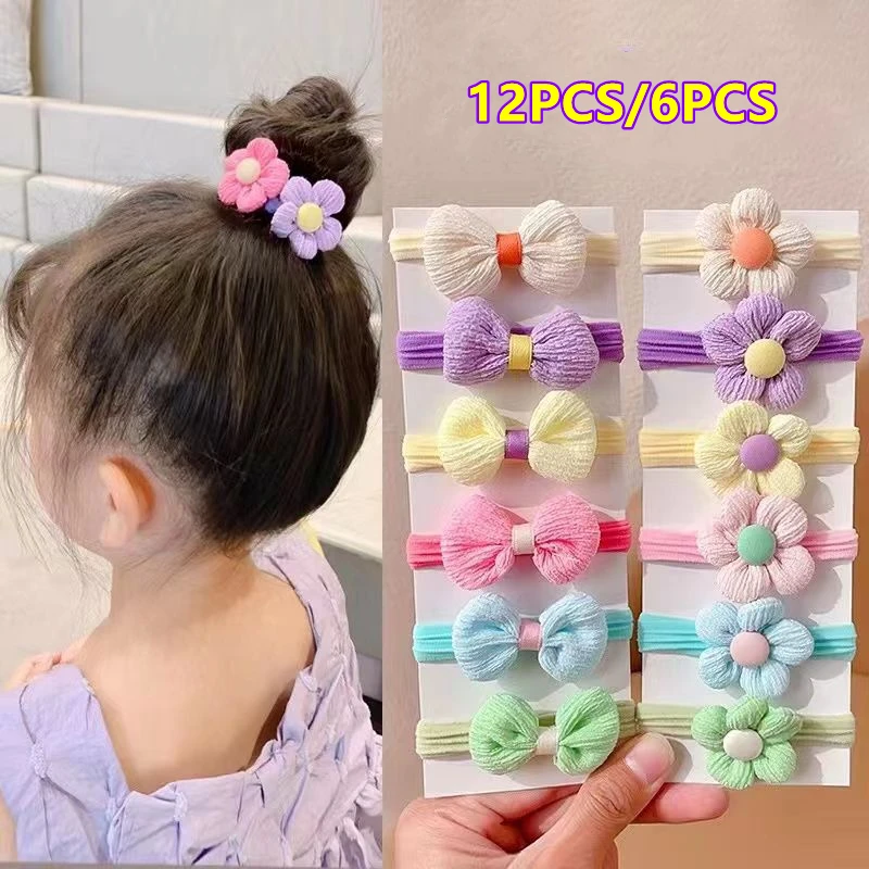 Girls Elastic Hair Bands – Flower Style Headwear for Parties