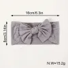 Knit Baby Headbands with Bows – Soft Nylon Infant Hair Accessories