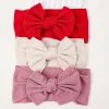 Knit Baby Headbands with Bows – Soft Nylon Infant Hair Accessories