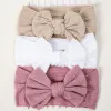 Knit Baby Headbands with Bows – Soft Nylon Infant Hair Accessories