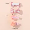 Lovely Bows Hair Clips for Girls – Fabric Barrettes Set